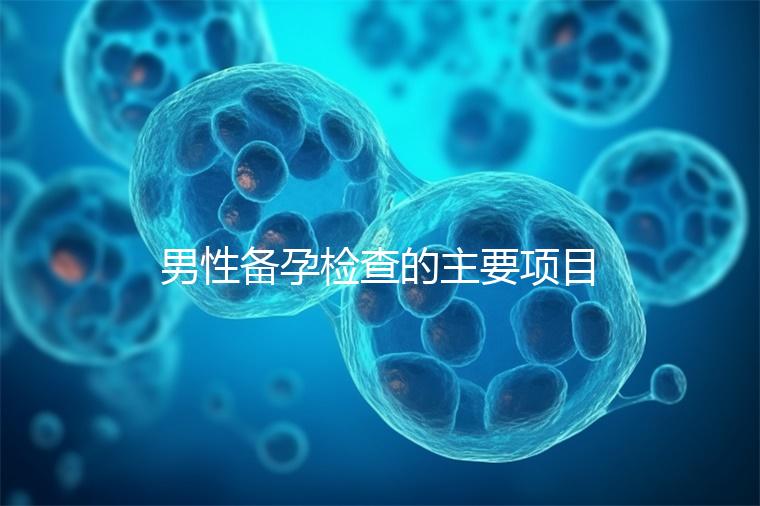 男性備孕檢查的主要項目有哪些？