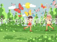 給你一份b超檢查的時間表，沒到預產(chǎn)期有5個原因