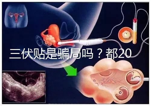 三伏貼是騙局嗎？都2024了，別人說它有害你還在深信不疑