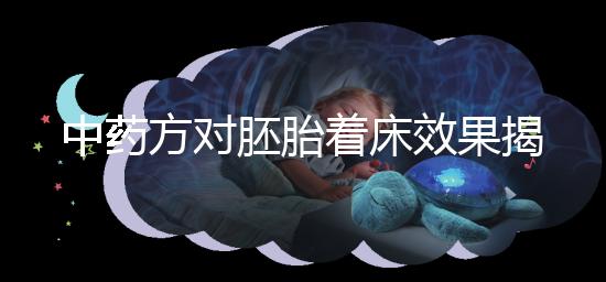 中藥方對胚胎著床效果揭秘，3大成功案例告訴你幫助真不小