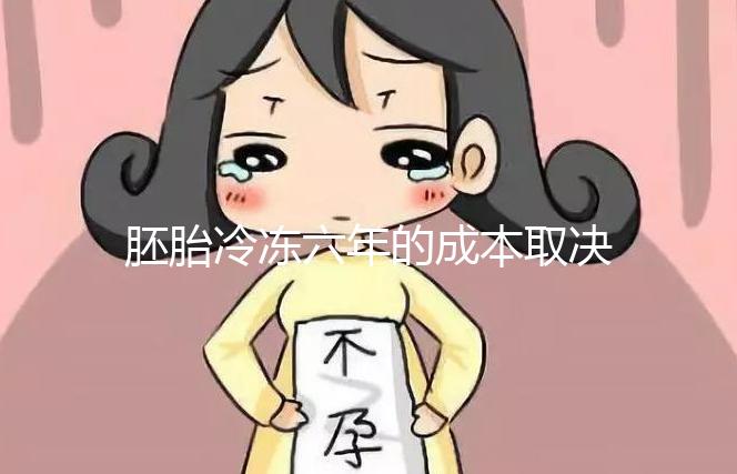 胚胎冷凍六年的成本取決于機構，解凍后是否可以移植