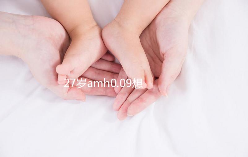 27歲amh0.09想自然懷孕概率很小，有排卵不如做試管！